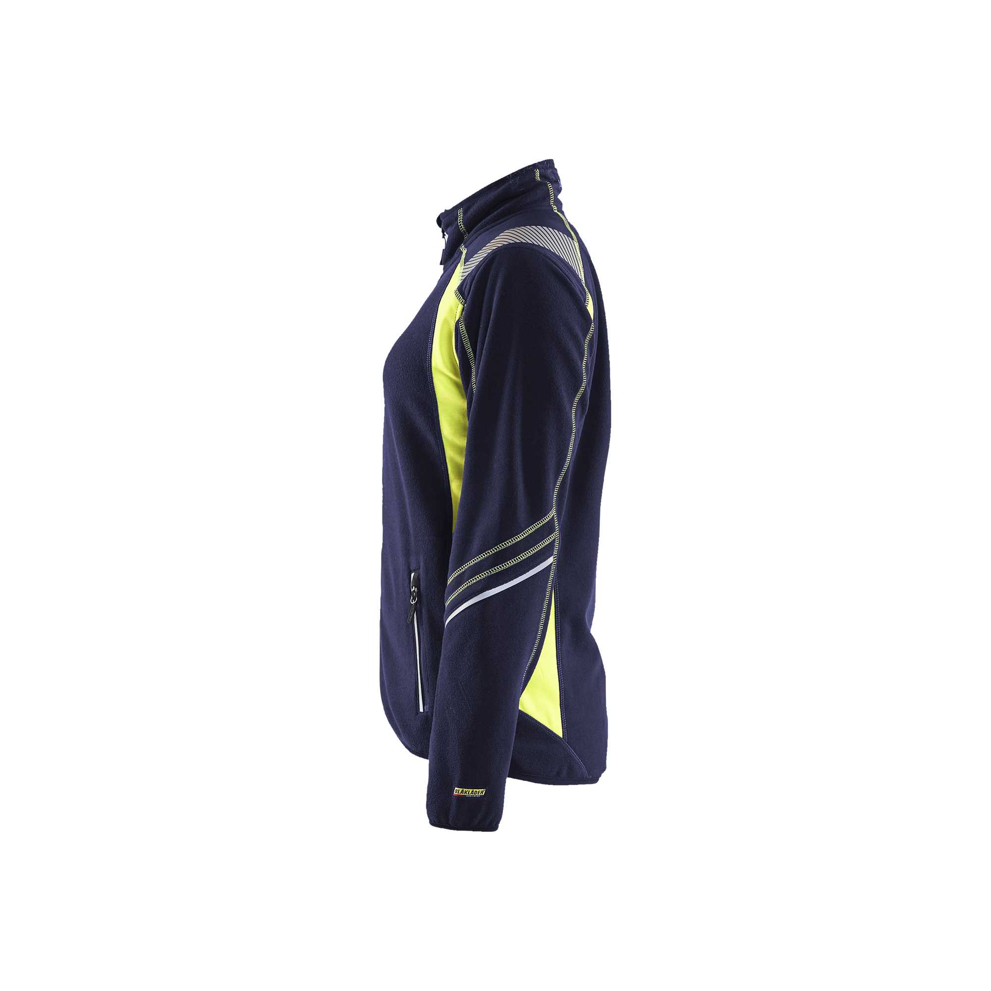 BLAKLADER 49731010 Women's microfleece jacket Hi Vis Reflective Fleece Jacket WOMEN - Antipilling